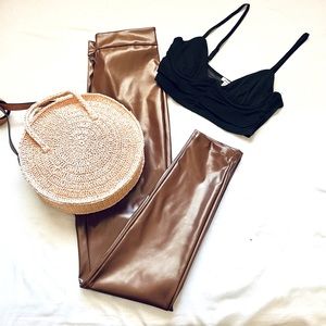 SHEIN faux leather pants. Size XS